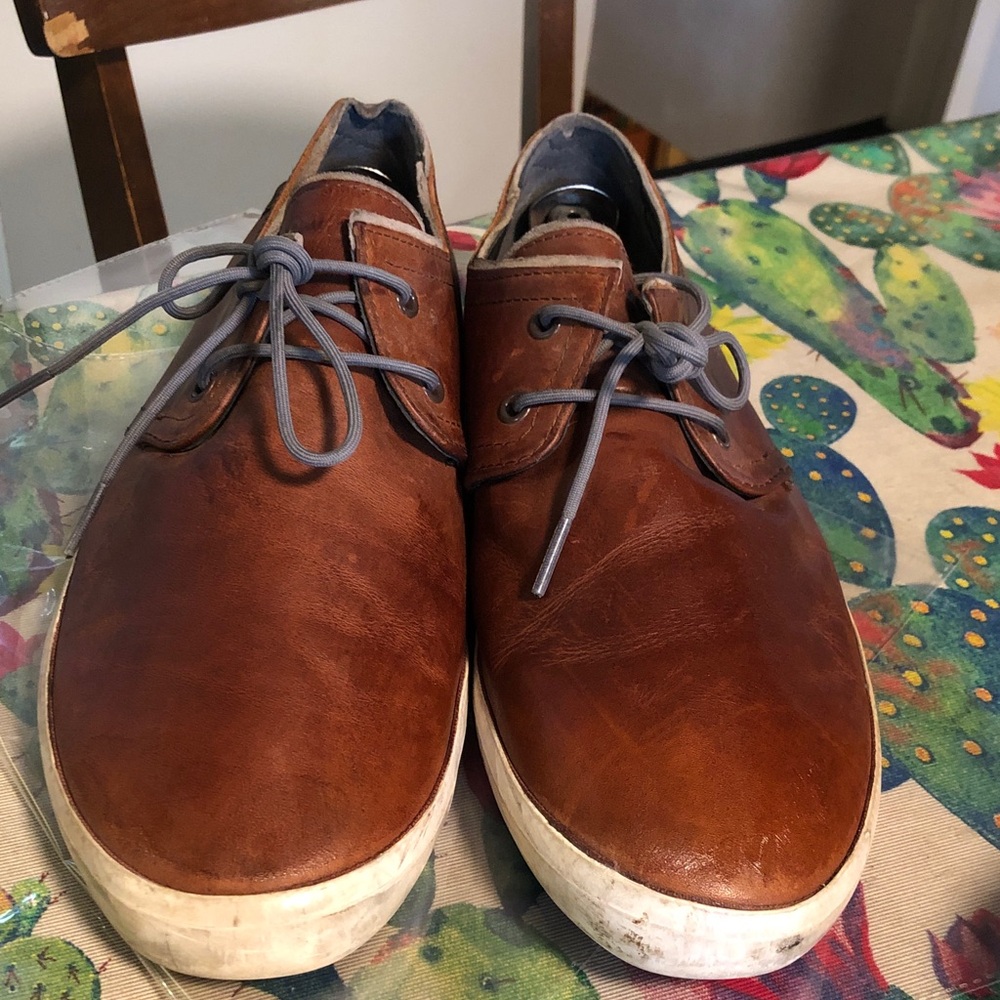 Camper of Spain Men's Casual Brown Leather Lace-Up Sneakers